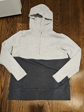Nursing Queen Speckled light gray & Charcoal Nursing Hoodie